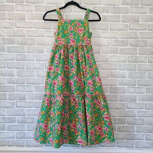 Isaac Mizrahi Green Floral Kids Dress